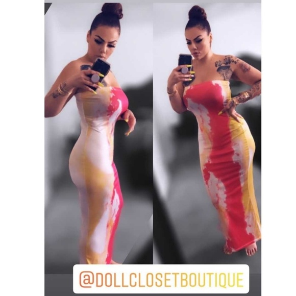 3/20 ❤Clearance❤ Tye Dye Dress - Picture 3 of 4